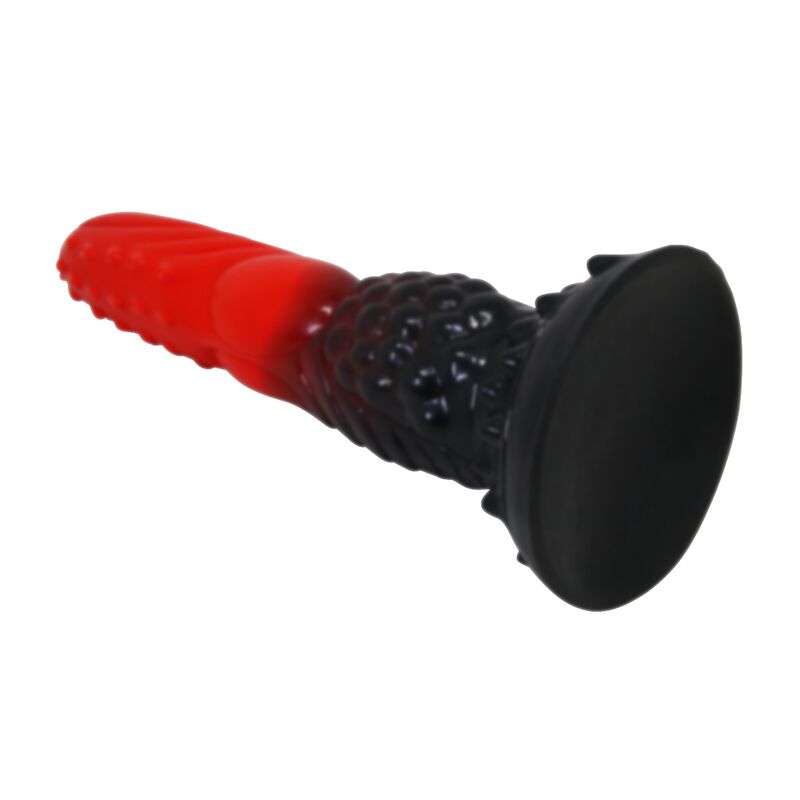 Power Monsters - Godemiché Fantaisie Dragon De Feu Avec Ventouse 24,5 Cm Ø 5,8 Cm Rouge Et Noir - Image 6