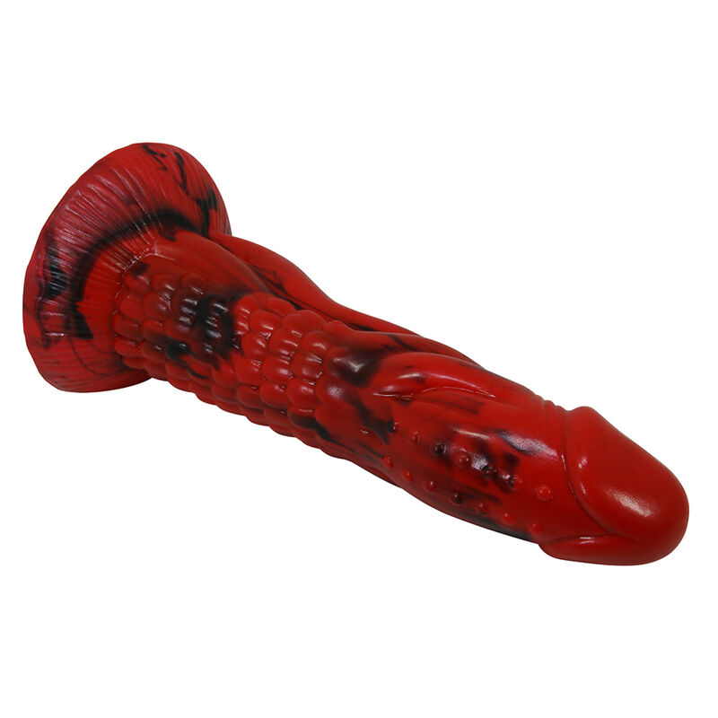 Power Monsters - Godemiché Minotaure Fantasy Avec Ventouse 21 Cm Ø 5 Cm Rouge Et Noir - Image 5