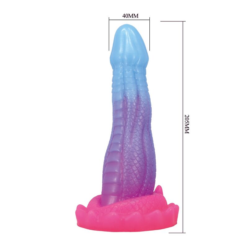 Power Monsters - Godemichet Fantasy Python Du Vide Avec Ventouse 20,5 Cm Ø 5,2 Cm Bleu, Violet Et Rose - Image 8