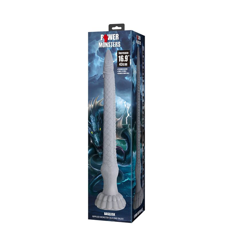 Power Monsters - Godemichet En Silicone Basilisk Fantasy 43 Cm Ø 5 Cm - Image 3