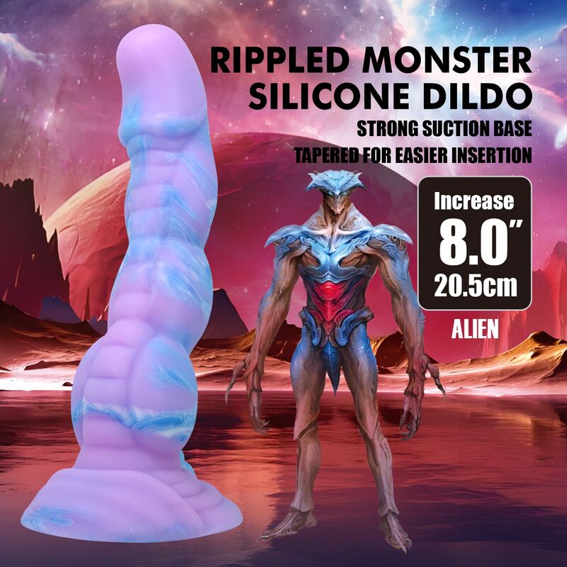Power Monsters - Alien Fantasy Silicone Dildo 20.5 Cm Ø 4.8 Cm - Image 9