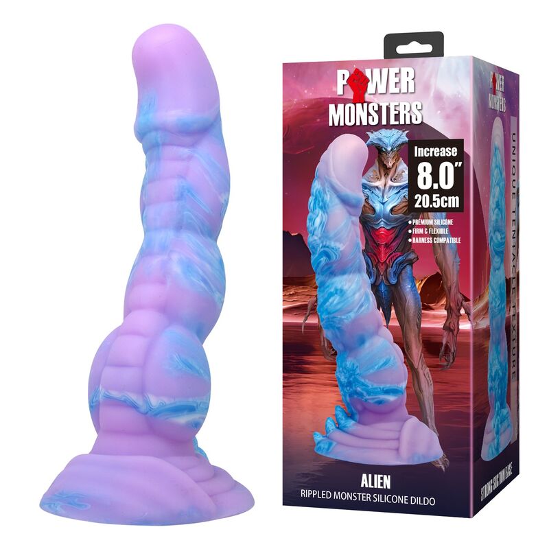 Power Monsters - Alien Fantasy Silicone Dildo 20.5 Cm Ø 4.8 Cm - Image 10