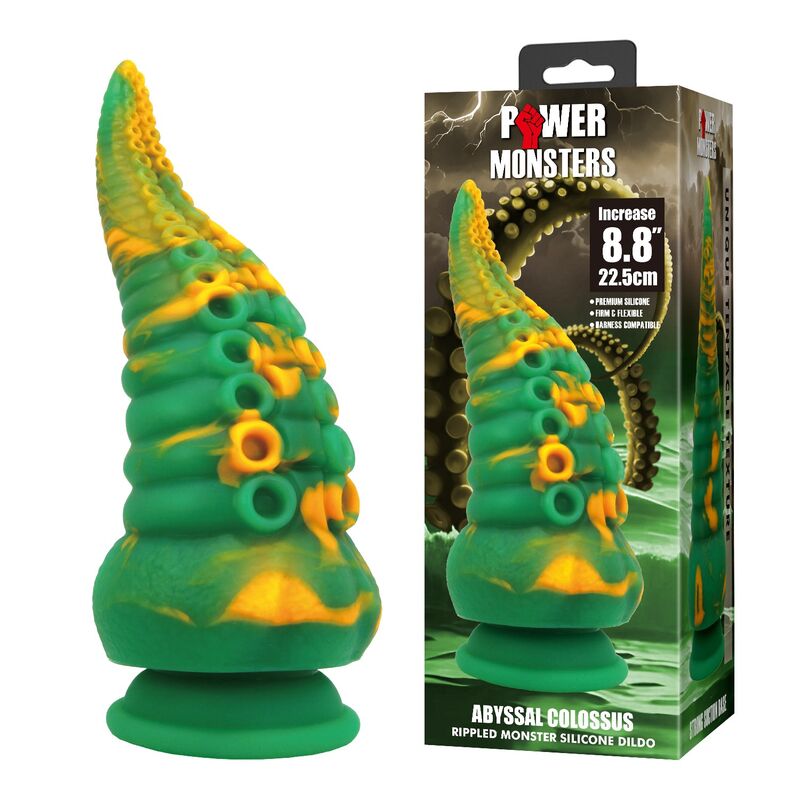 Power Monsters - Abyssal Colossus Bicolor Fantasy Silicone Dildo 22.5 Cm Ø 6 Cm - Image 8