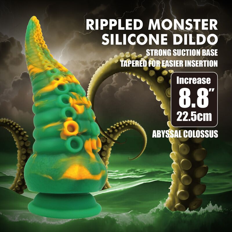 Power Monsters - Abyssal Colossus Bicolor Fantasy Silicone Dildo 22.5 Cm Ø 6 Cm - Image 9