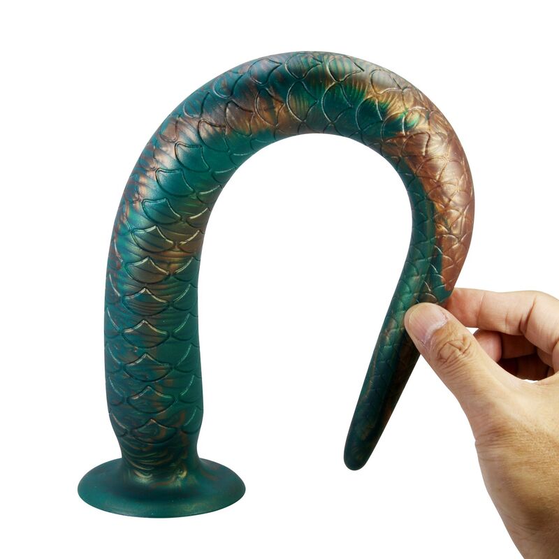 Power Monsters - Wildwyrm Tail Bicolor Fantasy Silicone Dildo 47 Cm Ø 4 Cm - Image 4