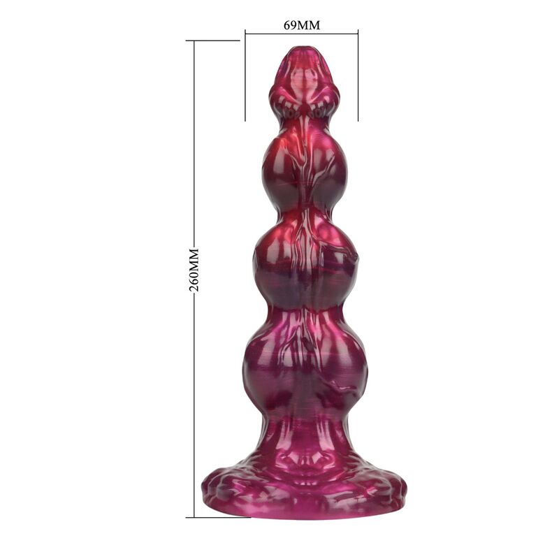 Power Monsters - Primal Beastlord Godemichet En Silicone Translucide Rose Fantastique 26 Cm Ø 5 Cm - Image 7