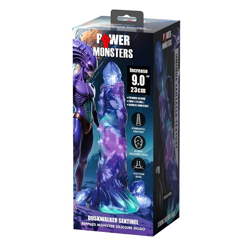 Power Monsters - Duskwaker Sentinel Gonflable Tricolor En Silicone, 23 Cm Ø 5 Cm - Image 3