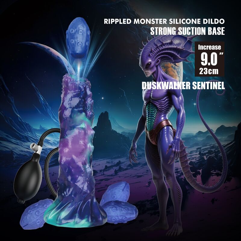 Power Monsters - Duskwaker Sentinel Gonflable Tricolor En Silicone, 23 Cm Ø 5 Cm - Image 10