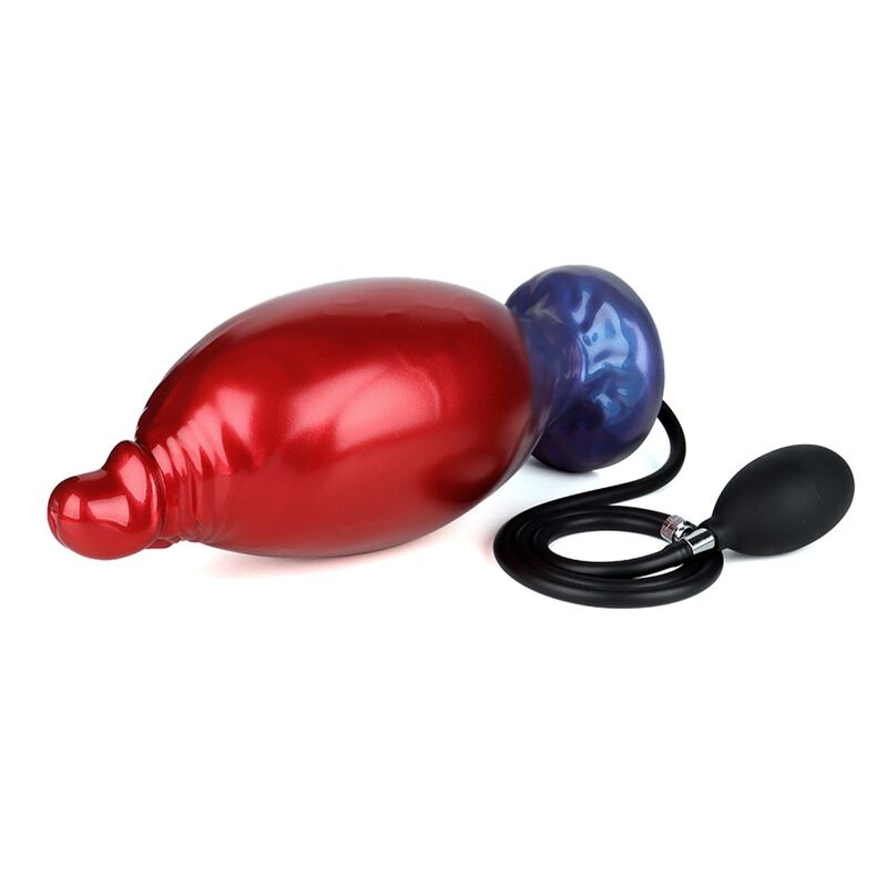 Power Monsters - Shadow Behemoth Bicolor Inflatable Fantasy Silicone Dildo 22 Cm Ø 5 Cm - Image 4