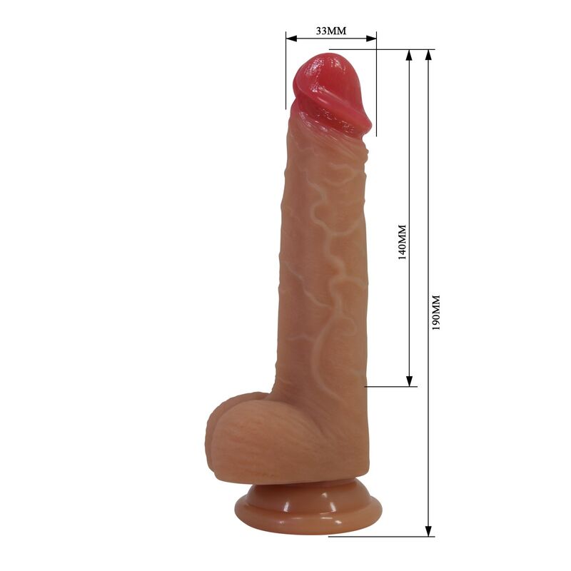 Pretty Love - Jovita Realistic Silicone Dildo With Suction Cup 19 Cm Ø 4.5 Cm - Image 9