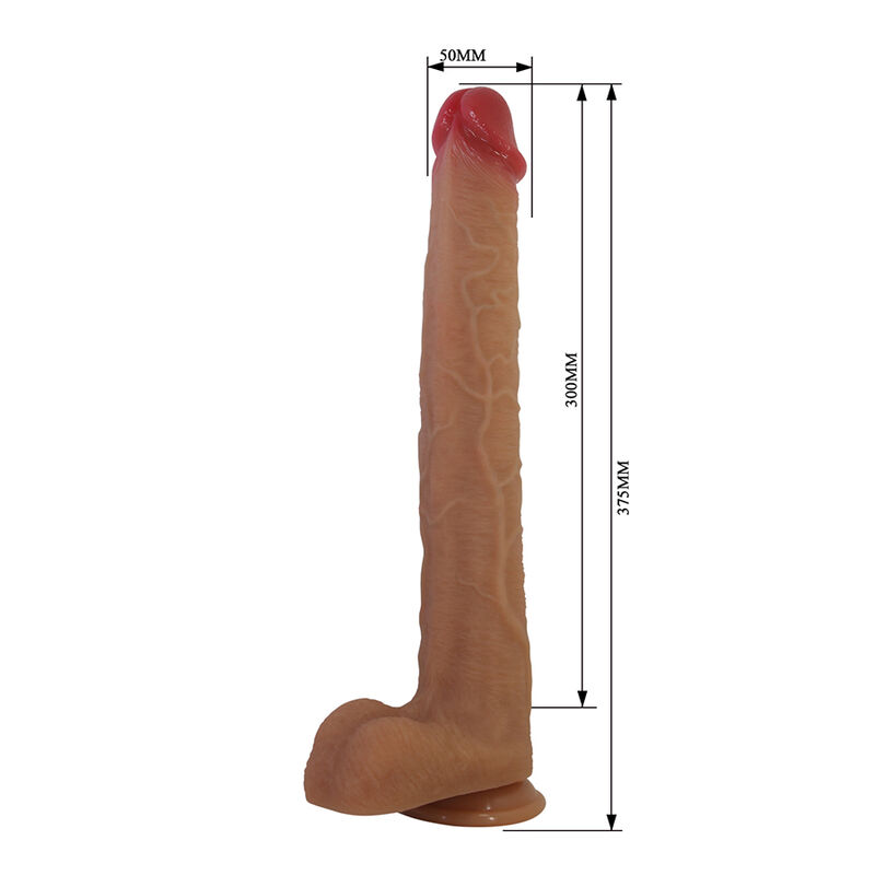Pretty Love - Terin Plus Realistic Silicone Dildo With Suction Cup 37.6 Cm Ø 5.5 Cm - Image 9
