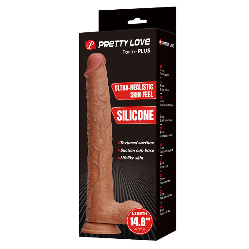 Pretty Love - Terin Plus Realistic Silicone Dildo With Suction Cup 37.6 Cm Ø 5.5 Cm - Image 10