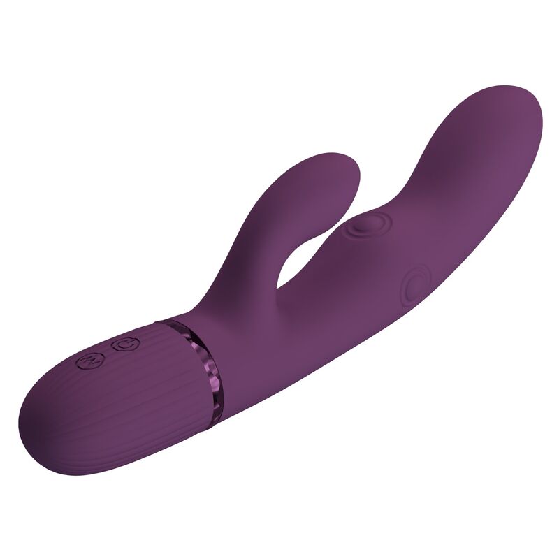 Pretty Love - Zach Vibrateur Lapin Rechargeable À Pousser 5+5 Fonctions - Image 7