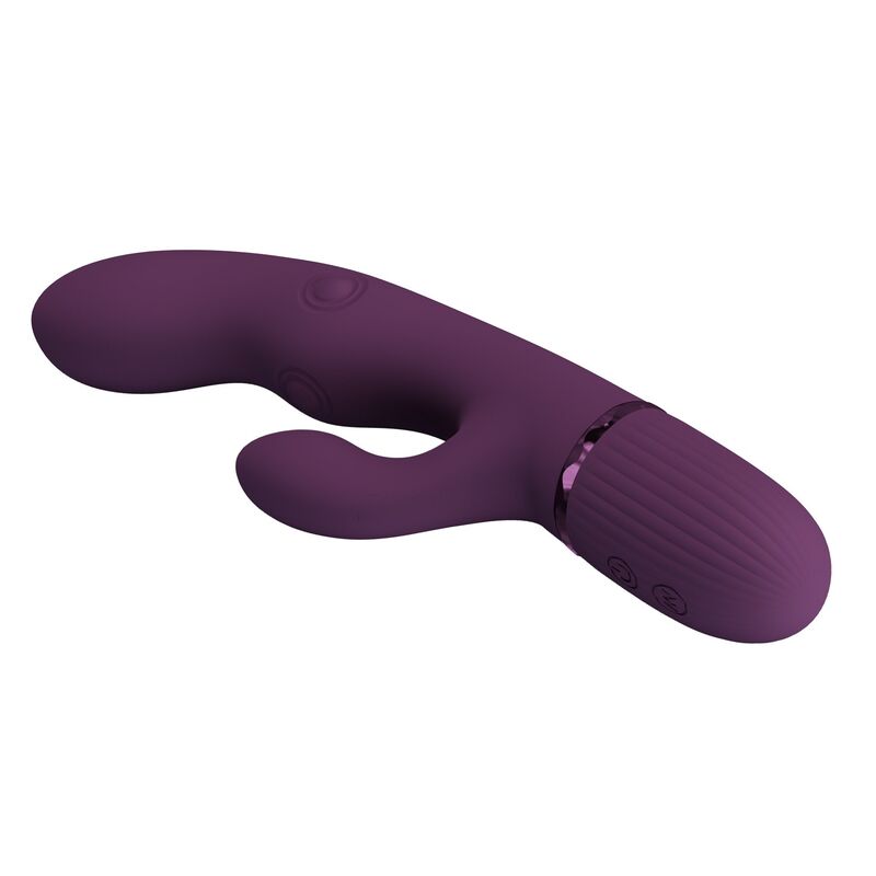 Pretty Love - Zach Vibrateur Lapin Rechargeable À Pousser 5+5 Fonctions - Image 8