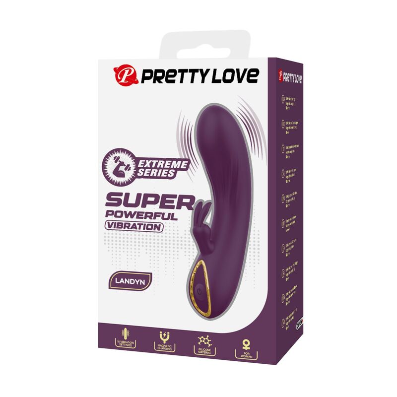 Pretty Love - Landyn Vibrateur Lapin Rechargeable 10 Fonctions Violet - Image 4