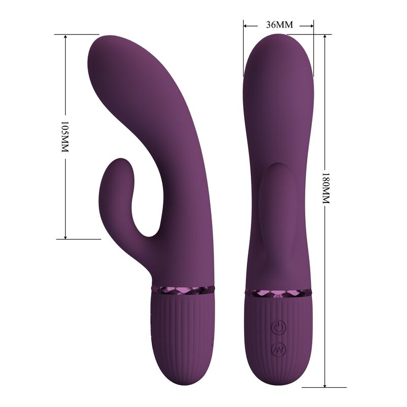 Pretty Love - Margie Vibrateur Lapin Rechargeable 10 Fonctions Violet - Image 9