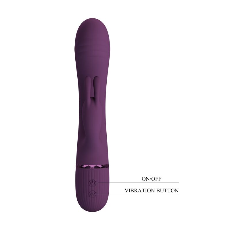 Pretty Love - Rocco Vibrateur Lapin Rechargeable 10 Fonctions Violet - Image 3