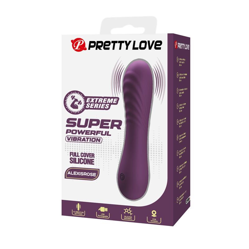 Pretty Love - Vibrateur Rechargeable Alexisrose 10 Fonctions Violet - Image 4