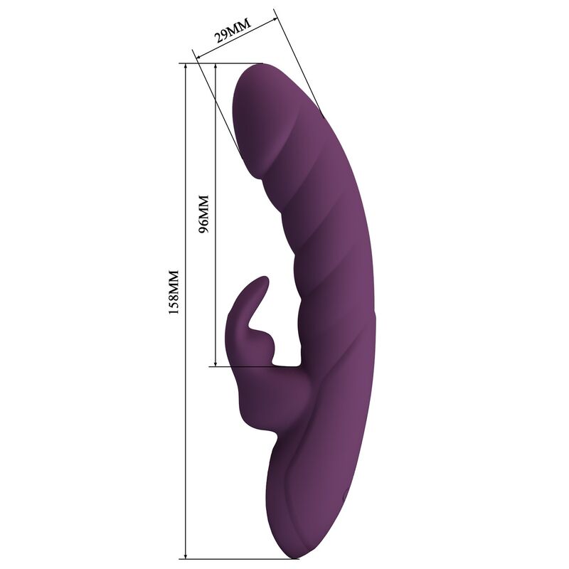 Pretty Love - Vibrateur Lapin Rechargeable Harper 10 Fonctions Violet - Image 11