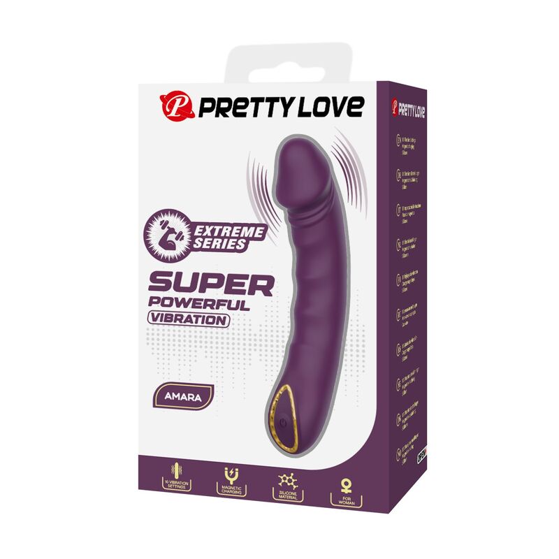 Pretty Love - Vibrateur Rechargeable Amara 10 Fonctions Violet - Image 4