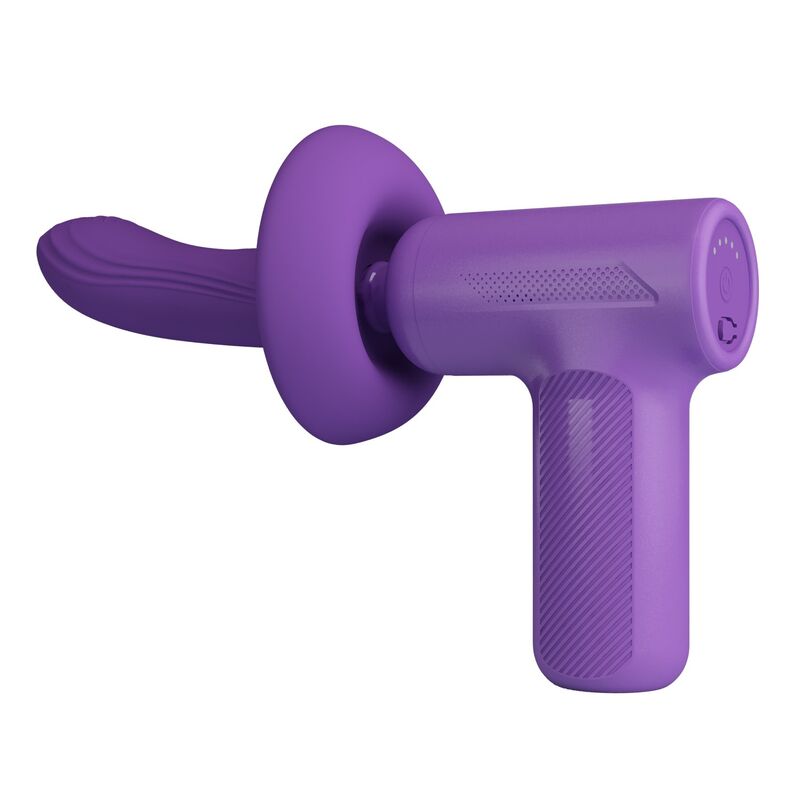 Pretty Love - Pistolet De Massage Vito À Poussée 5 Modes Violet - Image 3