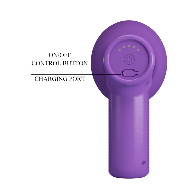 Pretty Love - Pistolet De Massage Vito À Poussée 5 Modes Violet - Image 8