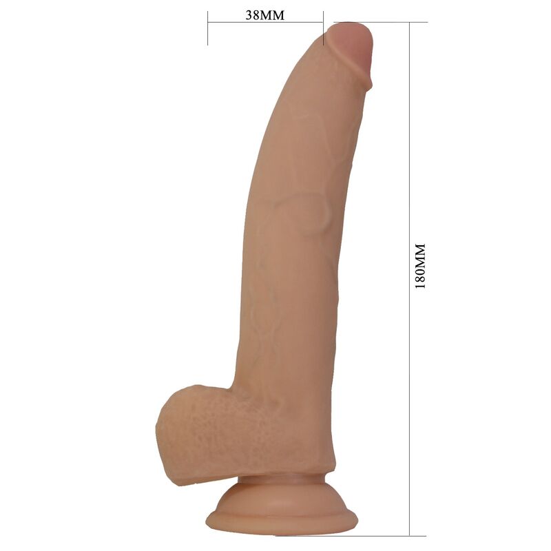 Pretty Love - Ellcument Realistic Flexible Dildo 18 Cm Ø 4.5 Cm Tpe Natural - Image 7