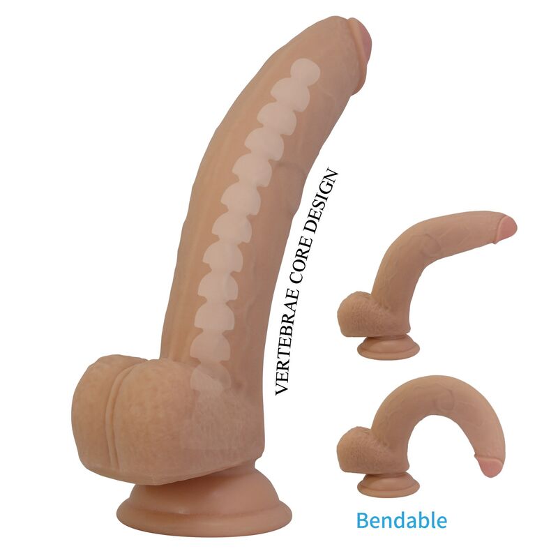 Pretty Love - Ellcument Realistic Flexible Dildo 18 Cm Ø 4.5 Cm Tpe Natural - Image 8