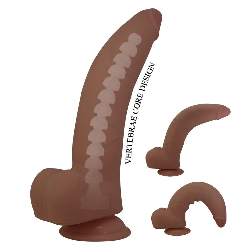 Pretty Love - Cuthbert Realistic Flexible Dildo 20 Cm Ø 5 Cm Tpe Brown - Image 8
