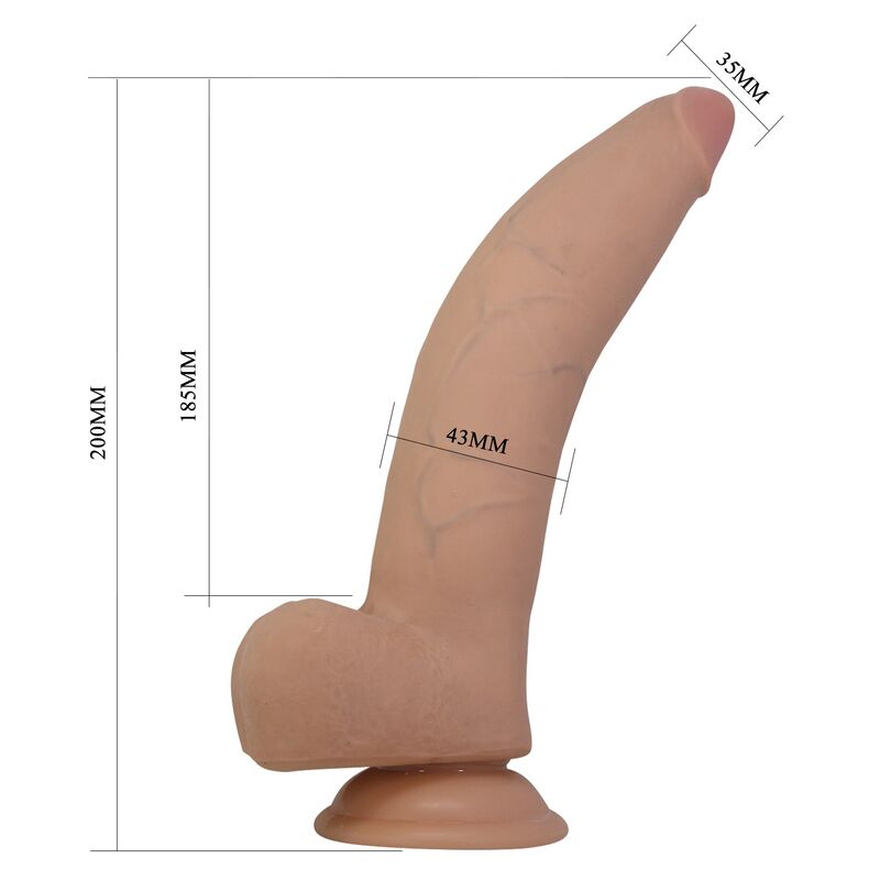 Pretty Love - Xander Realistic Dildo 20 Cm Ø 5 Cm Natural - Image 8