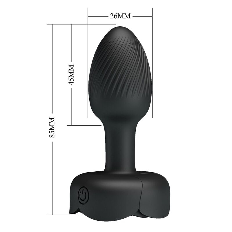 Pretty Love - Plug Anal Vibrant Rechargeable 10 Modes Noir - Image 5