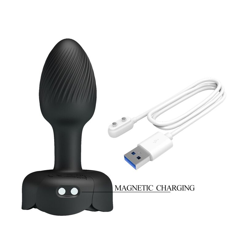 Pretty Love - Plug Anal Vibrant Rechargeable 10 Modes Noir - Image 6