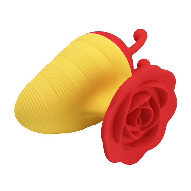Pretty Love - Little Bee Stimulateur Clitorial Rechargeable 7 Modes Rouge/Jaune - Image 4