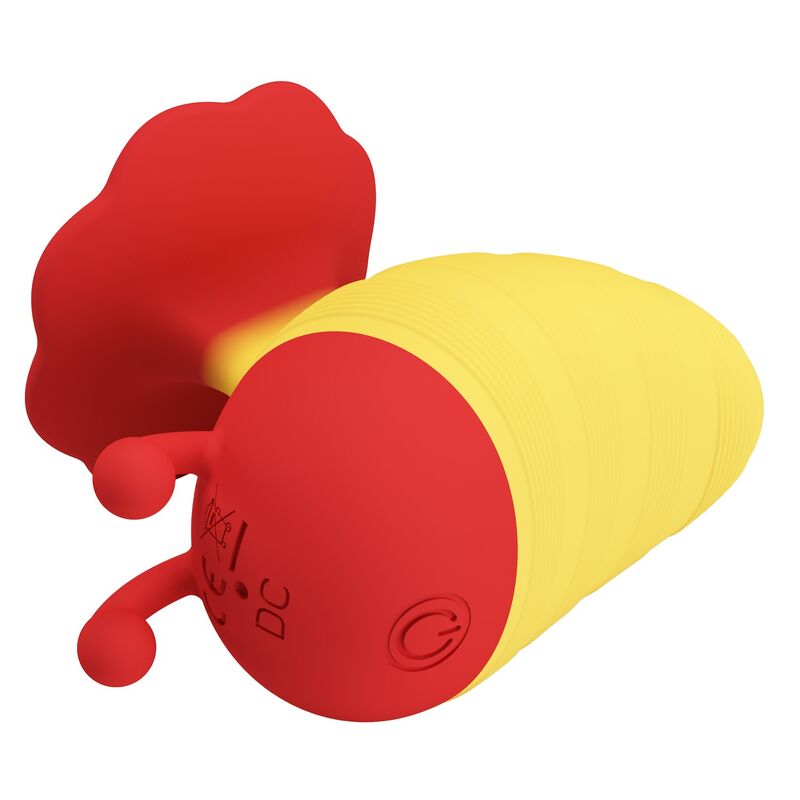 Pretty Love - Little Bee Stimulateur Clitorial Rechargeable 7 Modes Rouge/Jaune - Image 5
