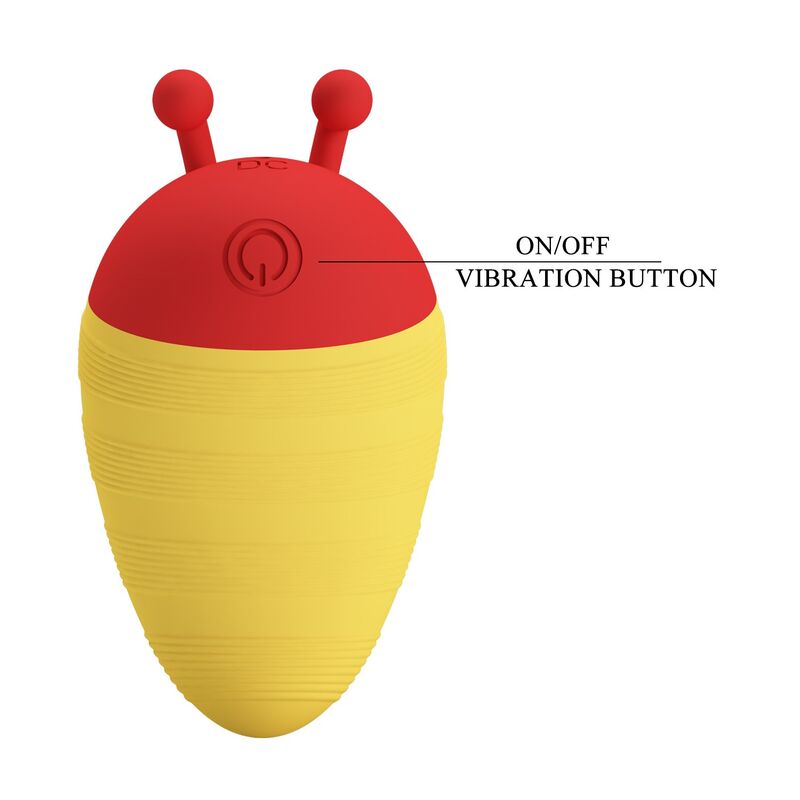Pretty Love - Little Bee Stimulateur Clitorial Rechargeable 7 Modes Rouge/Jaune - Image 8