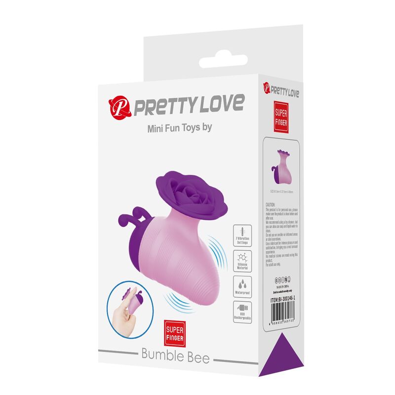 Pretty Love - Little Bee Stimulateur Clitorial Rechargeable 7 Modes Rose-Violet - Image 3