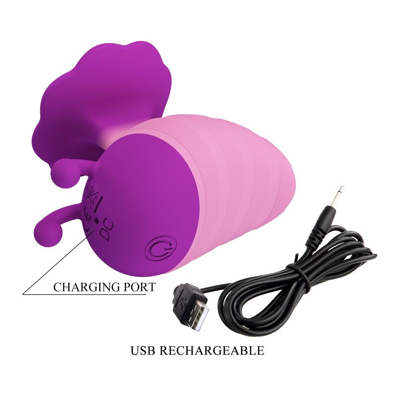 Pretty Love - Little Bee Stimulateur Clitorial Rechargeable 7 Modes Rose-Violet - Image 11