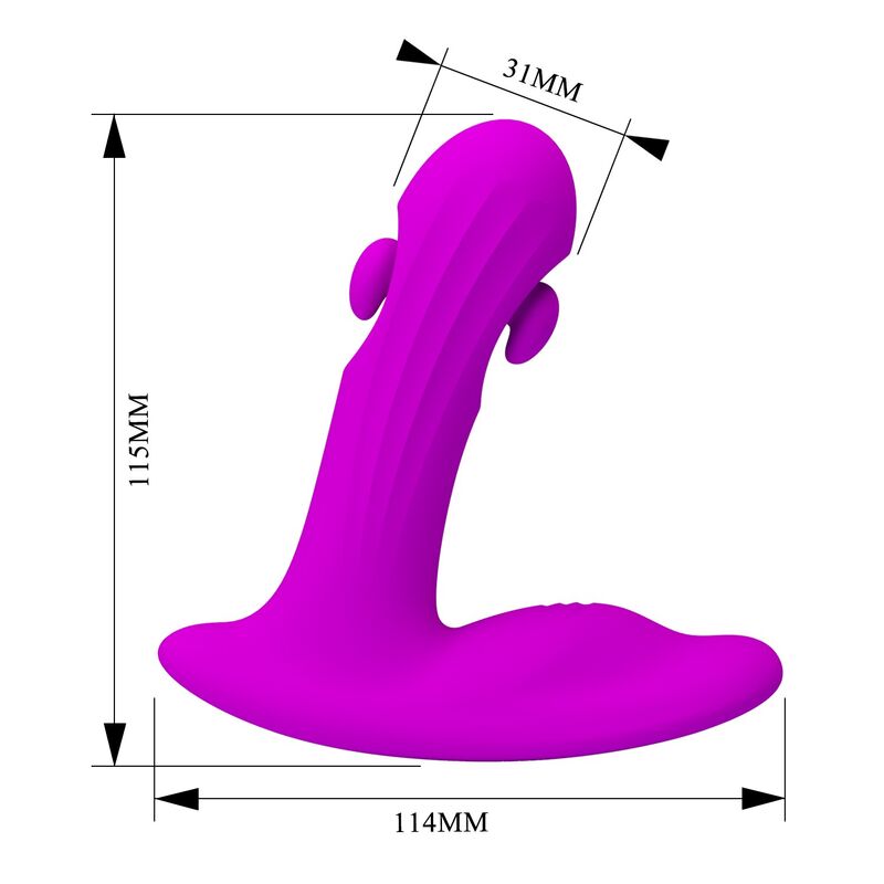 Pretty Love - Bauer Masseur De Prostate Rechargeable 12 Modes Violet - Image 9