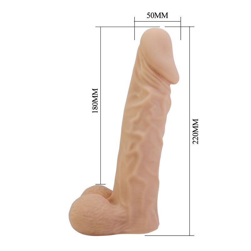 Pretty Love - Jolyon Harness With Flexible Dildo 22 Cm Ø 4.8 Cm Natural - Image 6