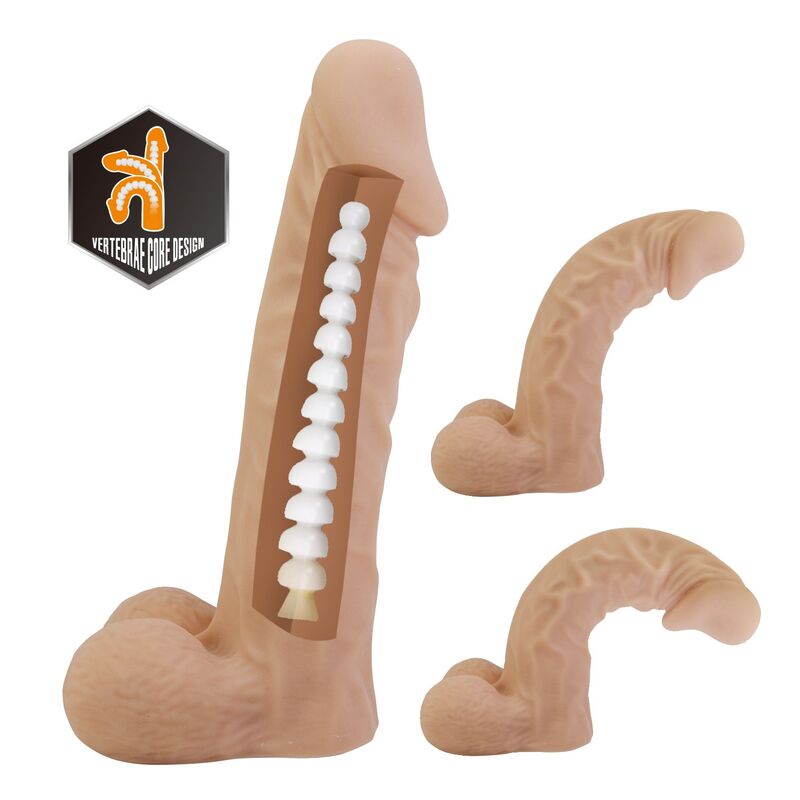 Pretty Love - Jolyon Harness With Flexible Dildo 22 Cm Ø 4.8 Cm Natural - Image 7
