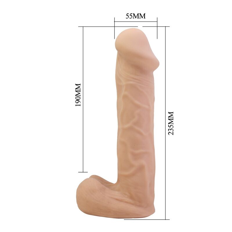 Pretty Love - Harnais Kaspar Avec Godemichet Flexible 21 Cm Ø 5 Cm Naturel - Image 7