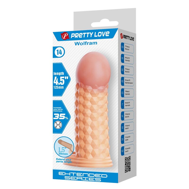 Pretty Love - Manchon D'Extension Pénienne Wolfram 11,5 Cm Ø 3,8 Cm Naturel - Image 8