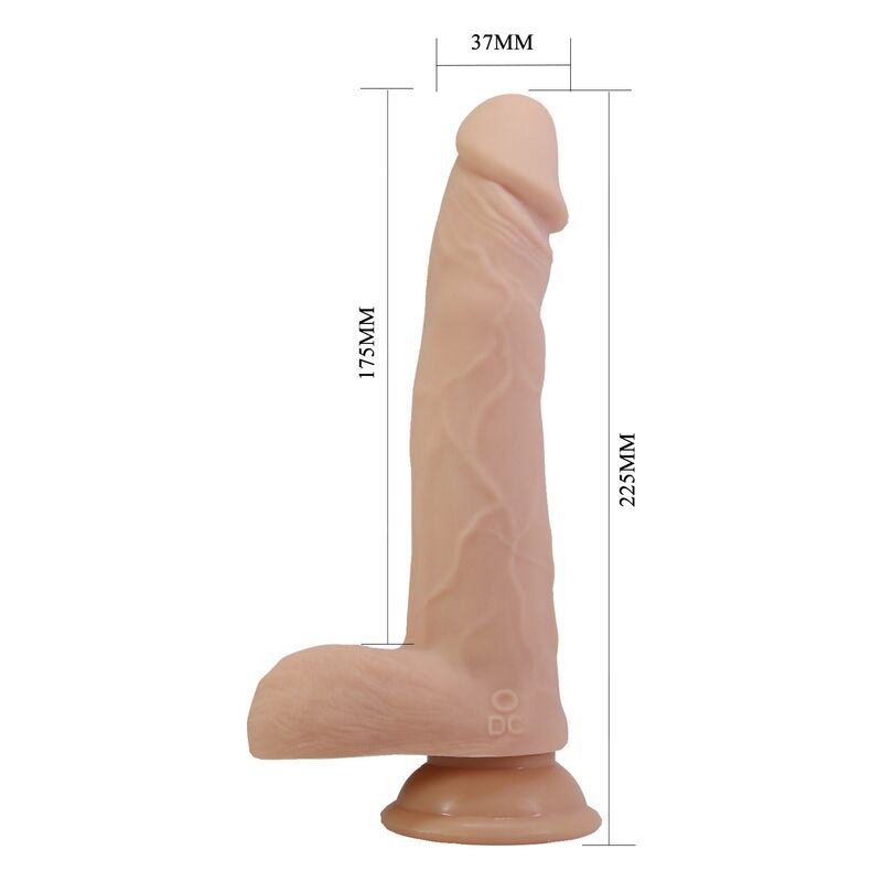 Pretty Love - Davey Thrusting & Rotating Vibrating Dildo Remote Control 22.5 Cm Ø 4.8 Cm Natural - Image 8