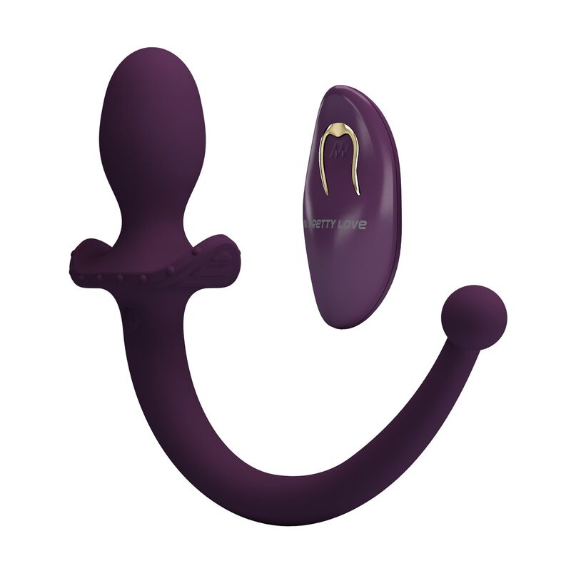 Pretty Love - Lioea Vibrating Anal Plug With Tail 12 Functions Purple Remote Control - Image 7
