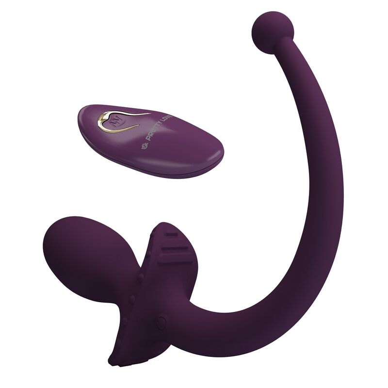 Pretty Love - Lioea Vibrating Anal Plug With Tail 12 Functions Purple Remote Control - Image 8
