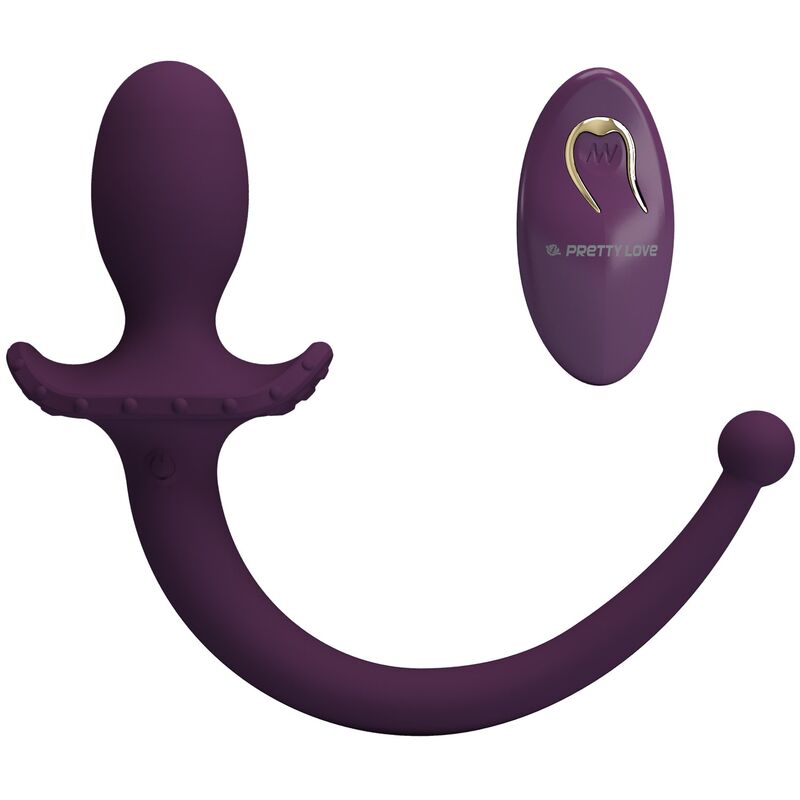 Pretty Love - Lioea Vibrating Anal Plug With Tail 12 Functions Purple Remote Control - Image 9