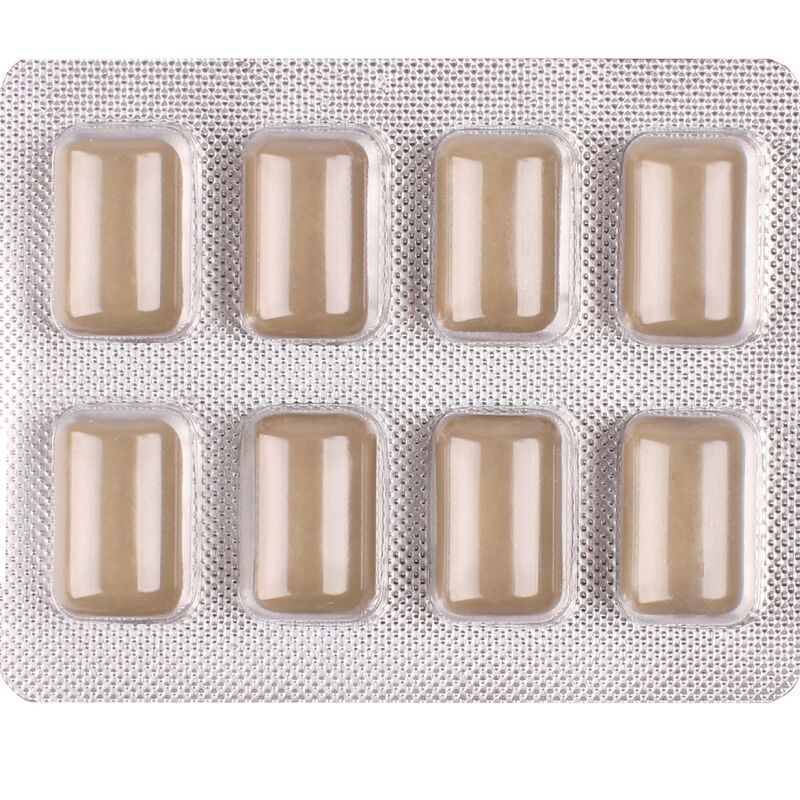 WUG OFF - Chewing-gum fonctionnel à la mélatonine et à la valériane, saveur réglisse, plaquette thermoformée de 8 pièces - Image 4
