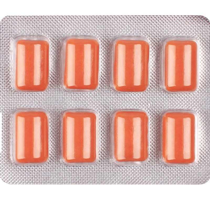WUG MULTIVIT - GOMME À MÂCHER MULTIVITAMINES FONCTIONNELLES, SAVEUR TROPICALE, PLAQUETTE DE 8 PIÈCES - Image 4
