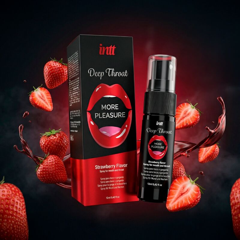 INTT - SPRAY ORAL POUR PLUS DE PLAISIR ET DE GORGE PROFONDE, SAVEUR FRAISE - Image 4