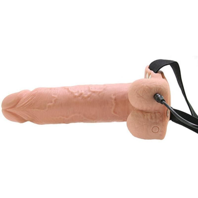 Fetish Fantasy Series - Realistic Vibrating Hollow Strap On With Balls 17.8 Cm - Image 3